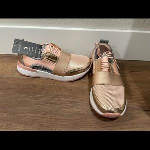 Rose gold Stevie’s tennis shoes (from Target with tags)